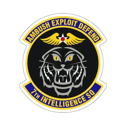 7th Intelligence Squadron (U.S. Air Force) STICKER Vinyl Kiss-Cut Decal 6 Inch White - The Sticker Space