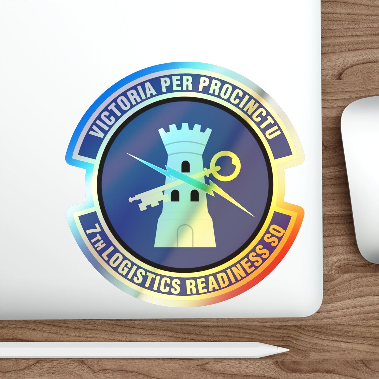 7th Logistics Readiness Squadron (U.S. Air Force) Holographic STICKER Die-Cut Vinyl Decal-The Sticker Space
