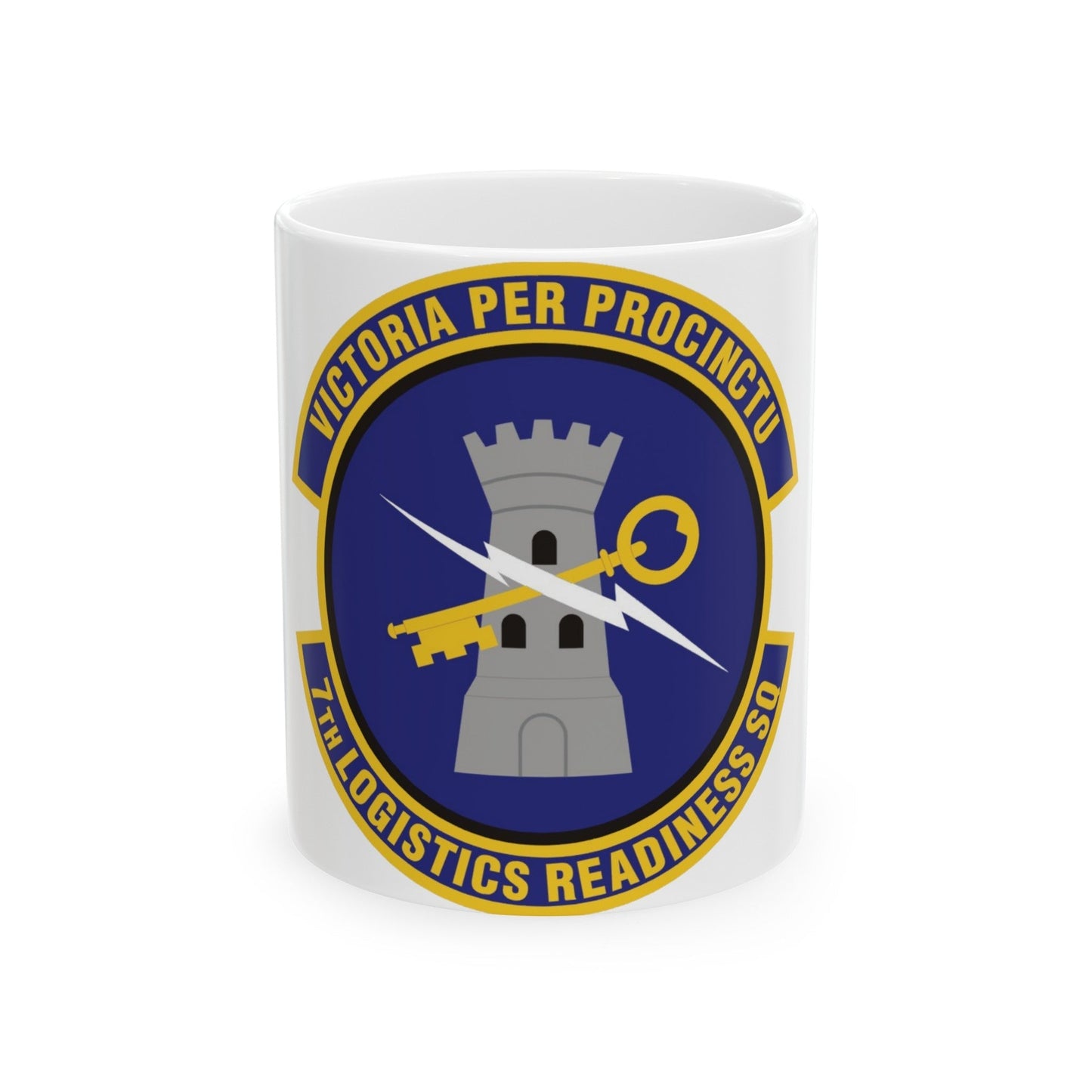 7th Logistics Readiness Squadron (U.S. Air Force) White Coffee Mug-11oz-The Sticker Space