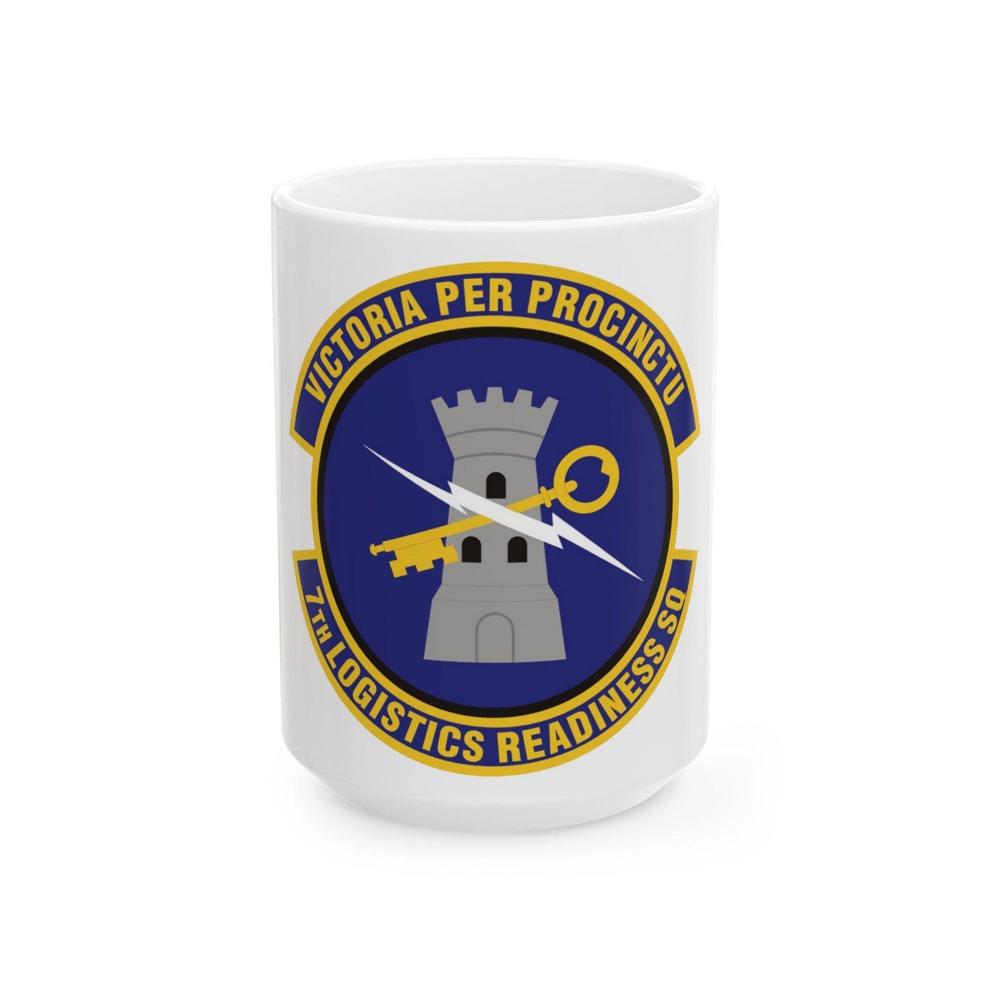 7th Logistics Readiness Squadron (U.S. Air Force) White Coffee Mug-15oz-The Sticker Space