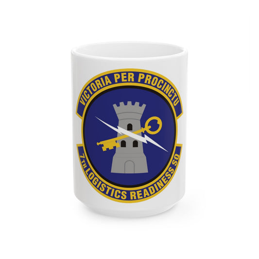 7th Logistics Readiness Squadron (U.S. Air Force) White Coffee Mug-15oz-The Sticker Space