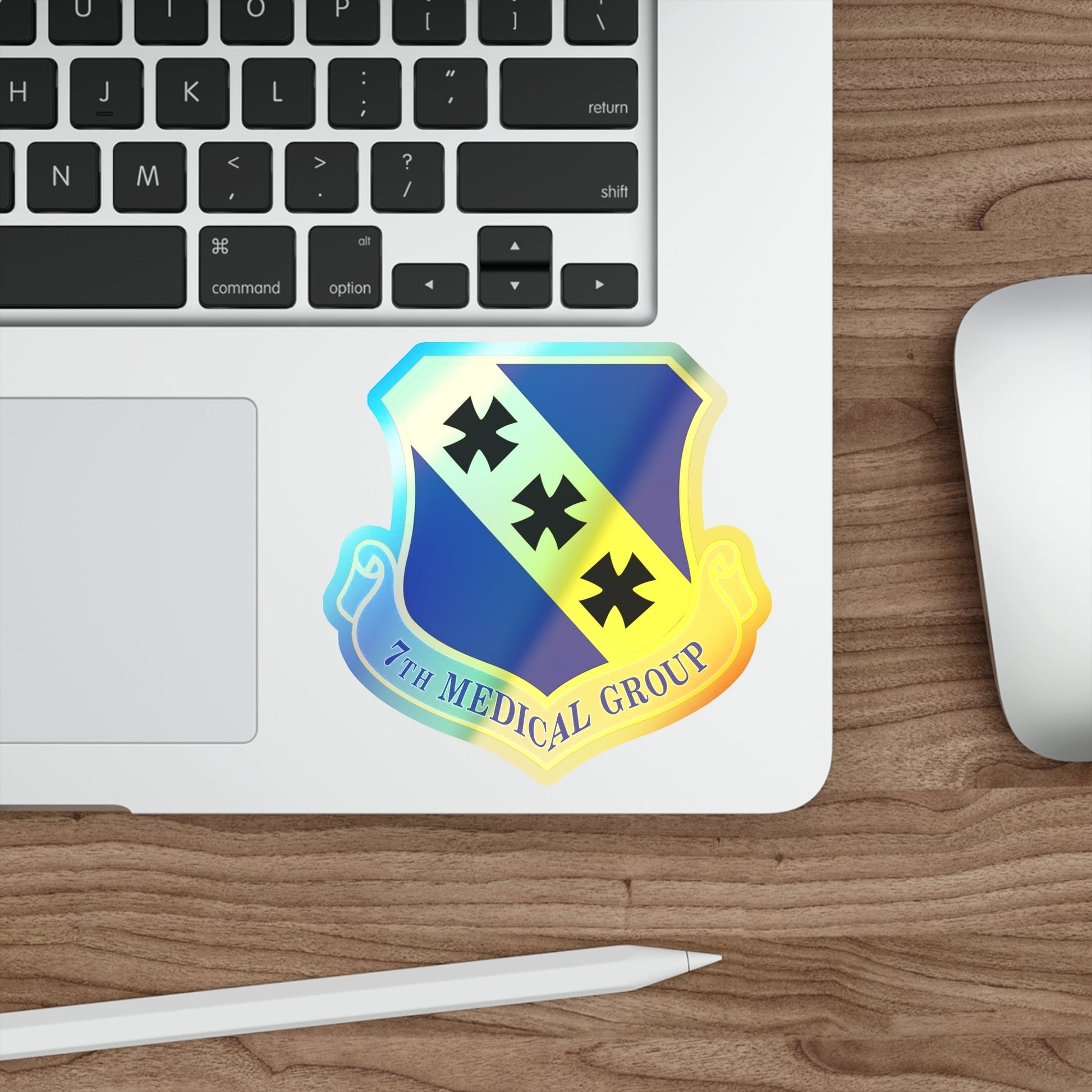 7th Medical Group (U.S. Air Force) Holographic STICKER Die-Cut Vinyl Decal-The Sticker Space