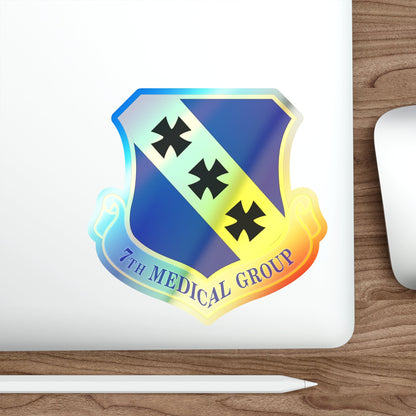 7th Medical Group (U.S. Air Force) Holographic STICKER Die-Cut Vinyl Decal-The Sticker Space