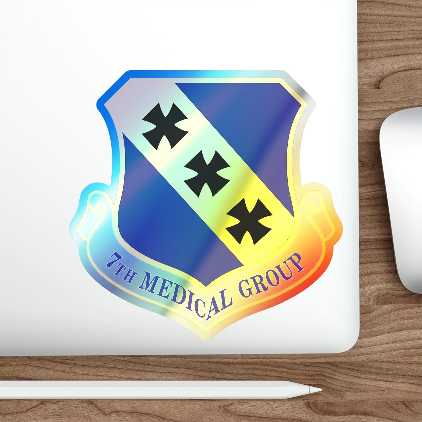 7th Medical Group (U.S. Air Force) Holographic STICKER Die-Cut Vinyl Decal-The Sticker Space