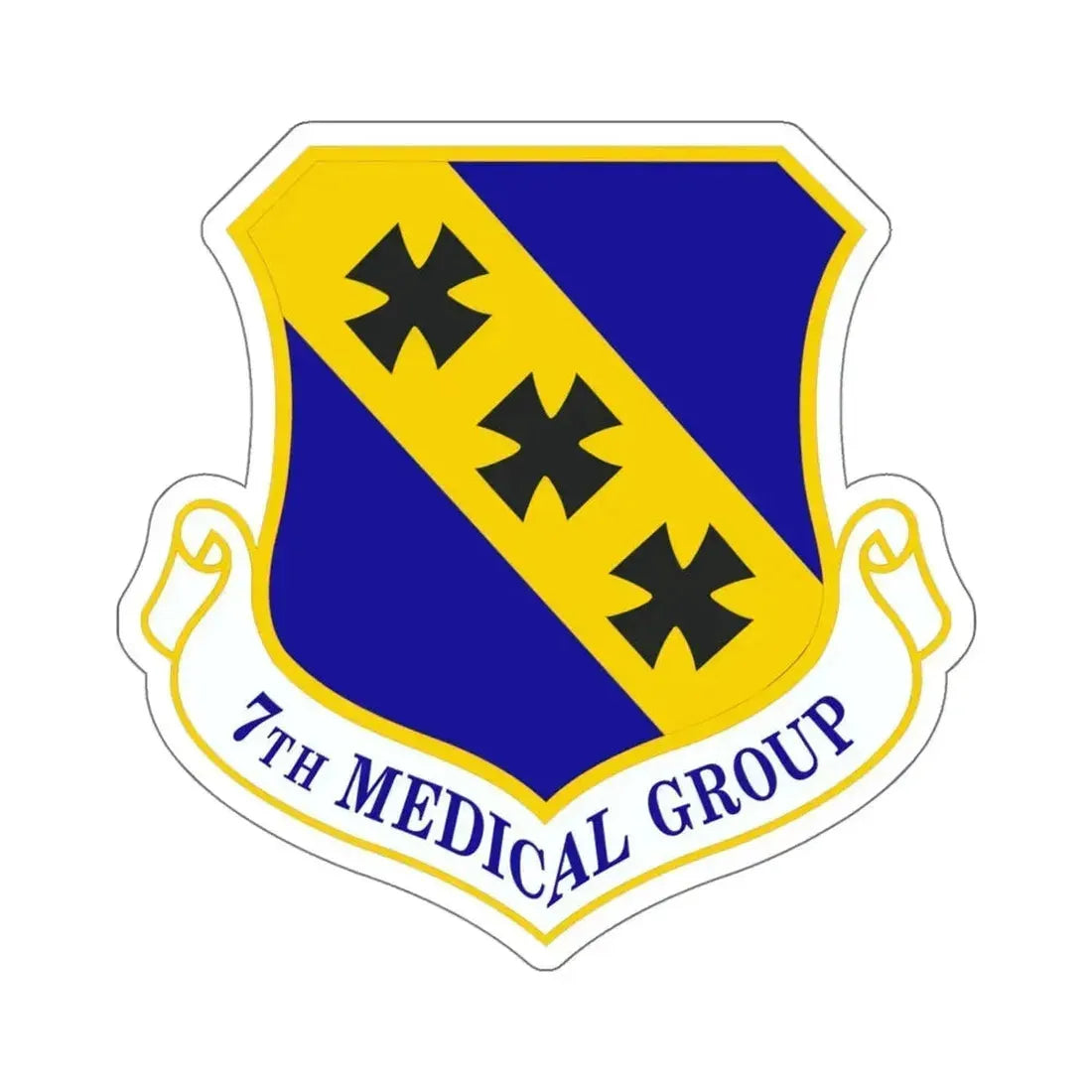 7th Medical Group (U.S. Air Force) STICKER Vinyl Kiss-Cut Decal 6 Inch White - The Sticker Space