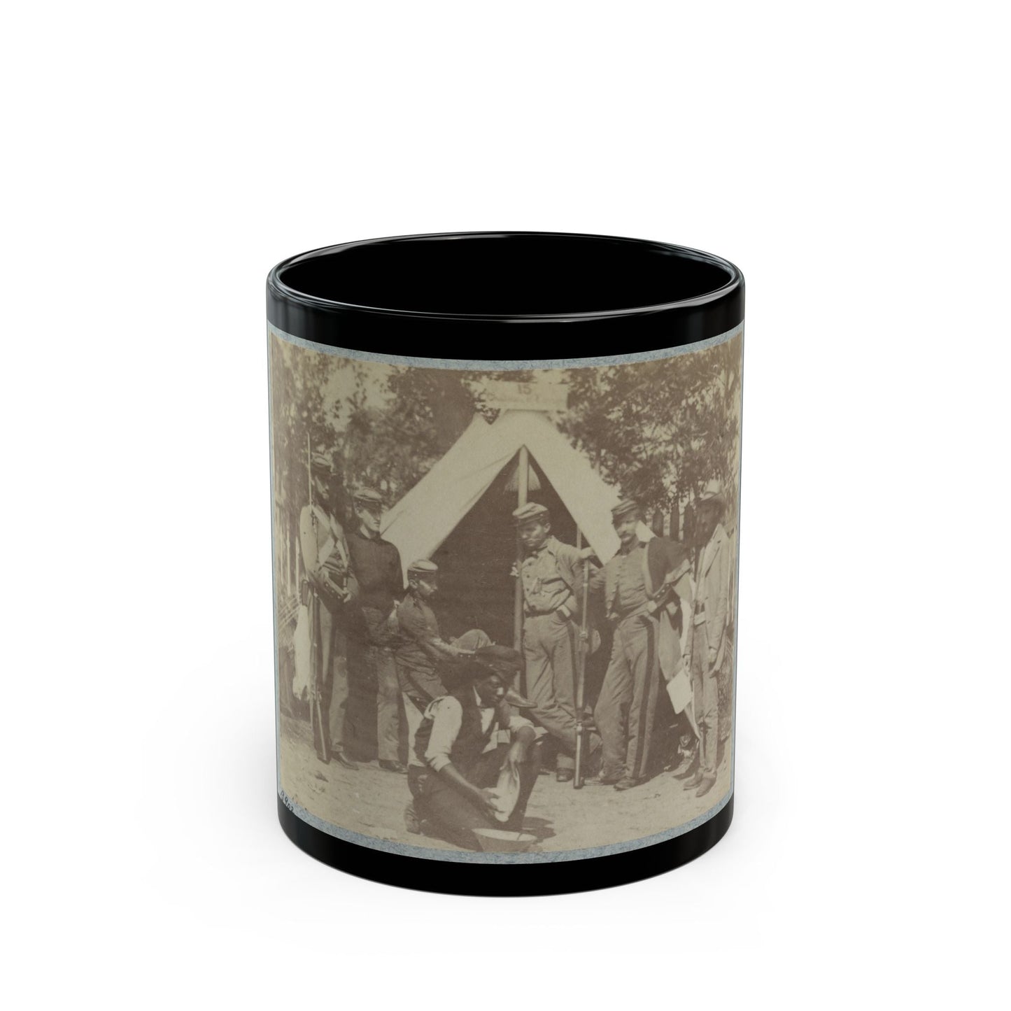 7th N.Y. State Militia, Camp Cameron, D.C., 1861 001 (U.S. Civil War) Black Coffee Mug