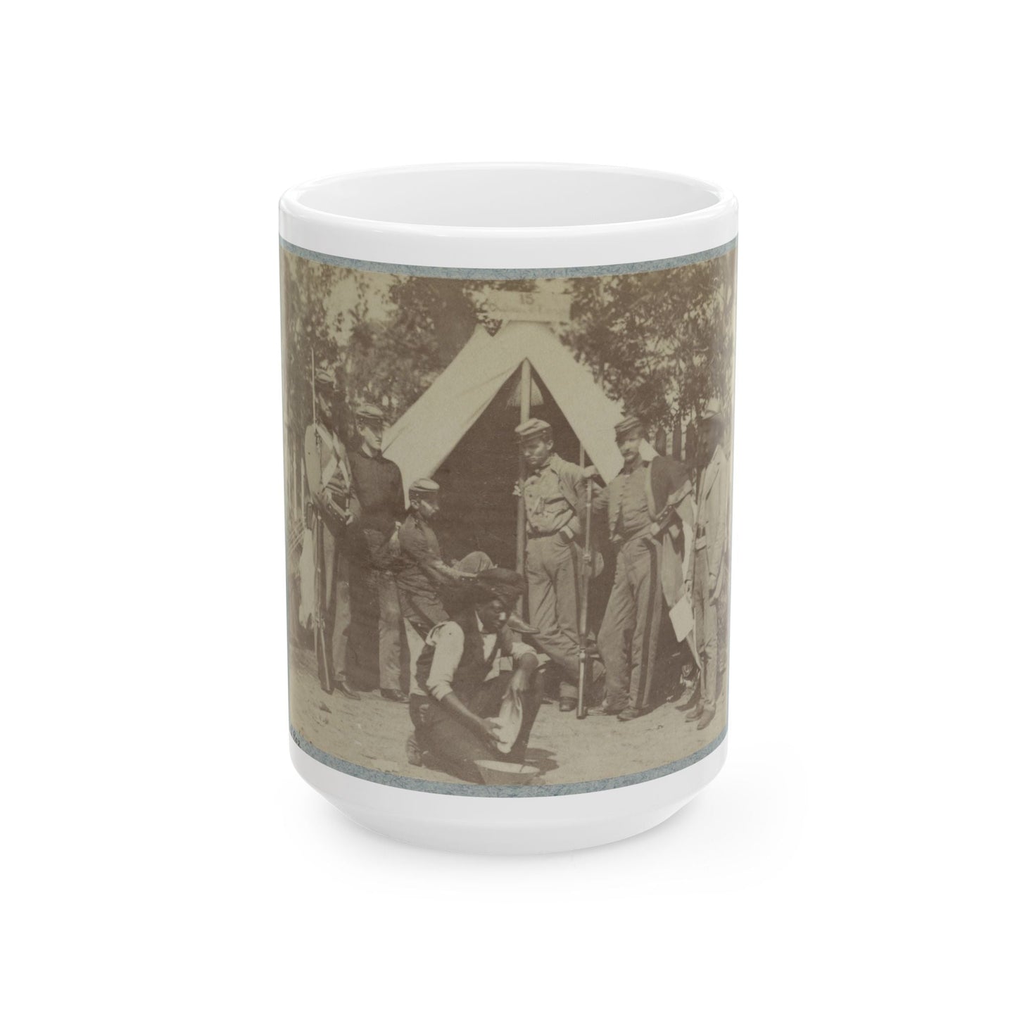 7th N.Y. State Militia, Camp Cameron, D.C., 1861 001 (U.S. Civil War) White Coffee Mug