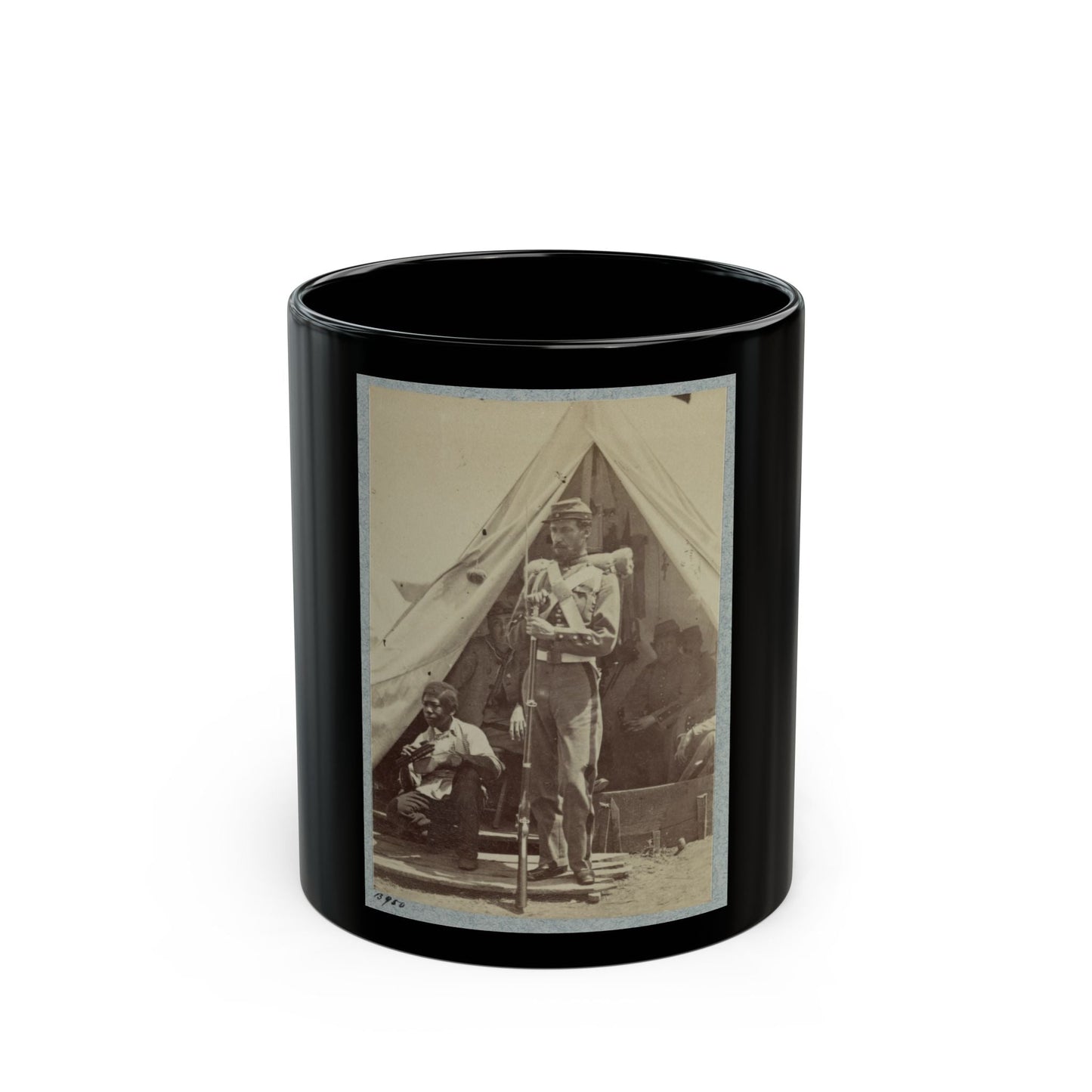 7th N.Y. State Militia, Camp Cameron, D.C., 1861 002 (U.S. Civil War) Black Coffee Mug