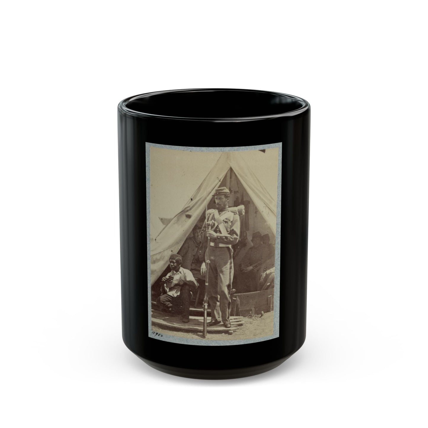 7th N.Y. State Militia, Camp Cameron, D.C., 1861 002 (U.S. Civil War) Black Coffee Mug