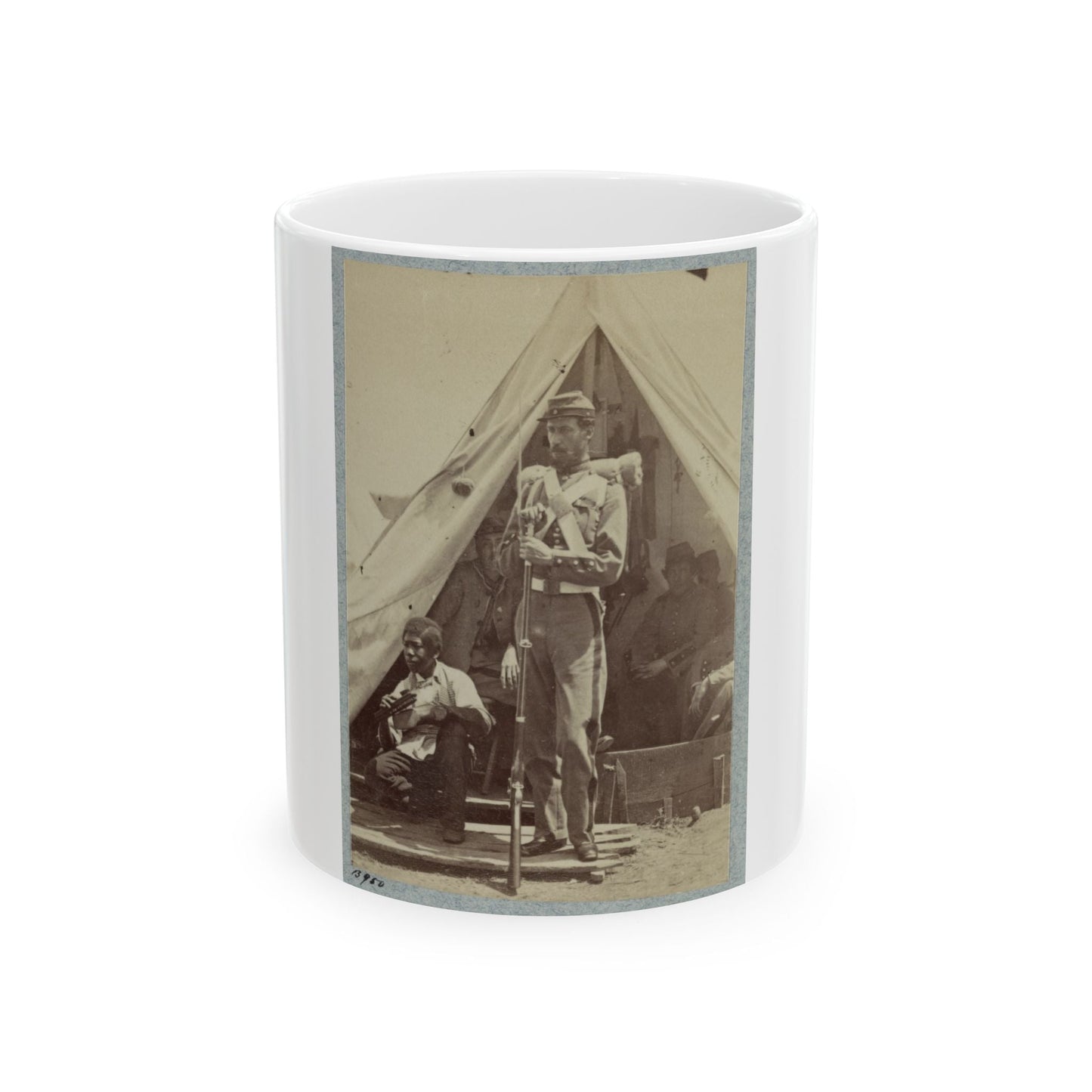 7th N.Y. State Militia, Camp Cameron, D.C., 1861 002 (U.S. Civil War) White Coffee Mug