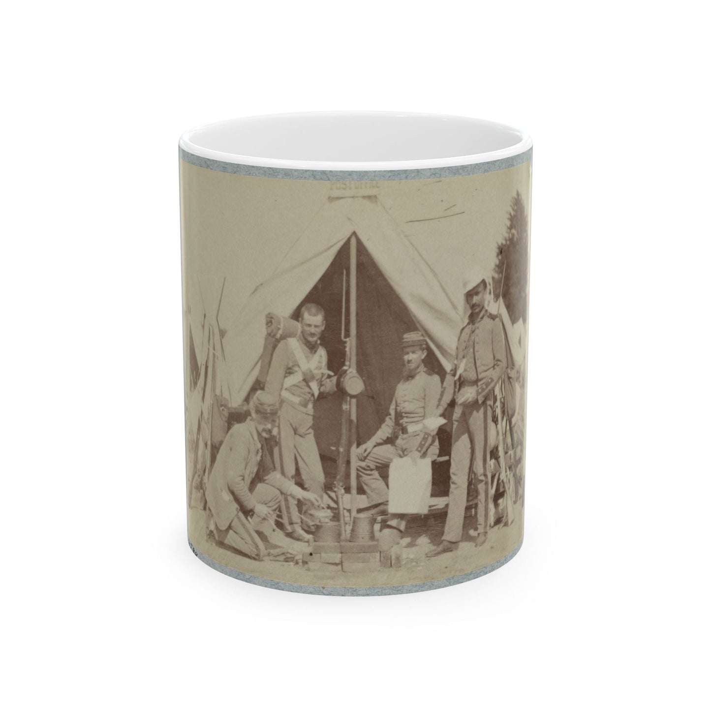 7th N.Y. State Militia, Camp Cameron, D.C., 1861 003 (U.S. Civil War) White Coffee Mug