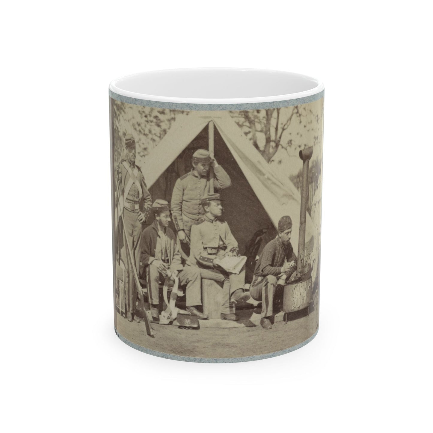 7th N.Y. State Militia, Camp Cameron, D.C., 1861 004 (U.S. Civil War) White Coffee Mug