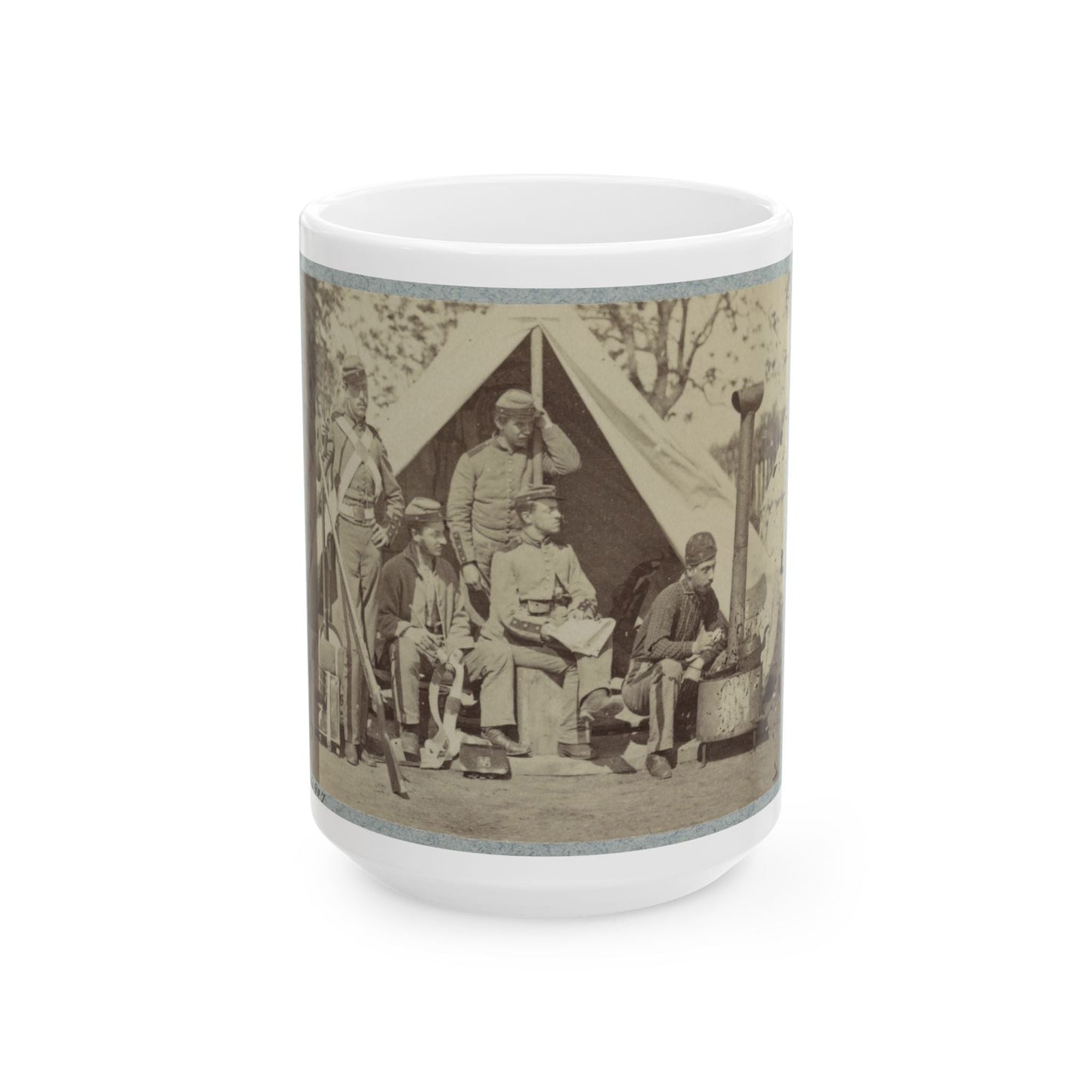 7th N.Y. State Militia, Camp Cameron, D.C., 1861 004 (U.S. Civil War) White Coffee Mug