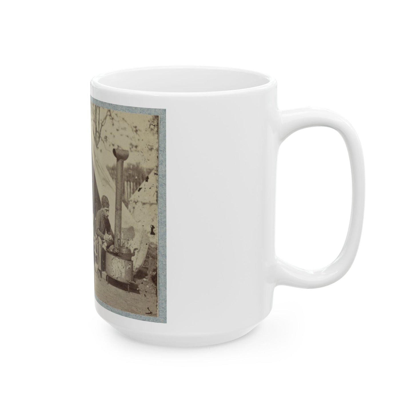 7th N.Y. State Militia, Camp Cameron, D.C., 1861 004 (U.S. Civil War) White Coffee Mug