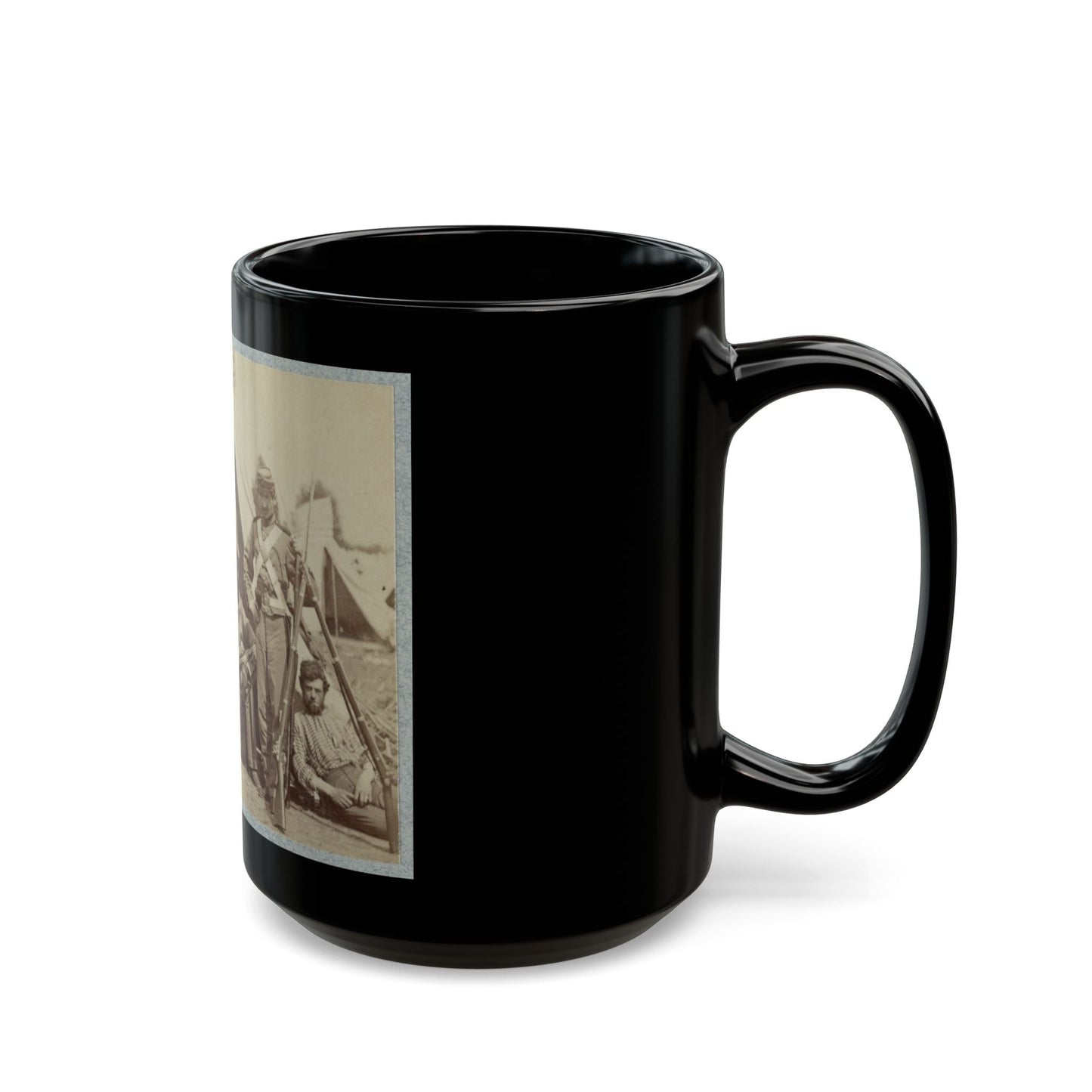 7th N.Y. State Militia, Camp Cameron, D.C., 1861 005 (U.S. Civil War) Black Coffee Mug