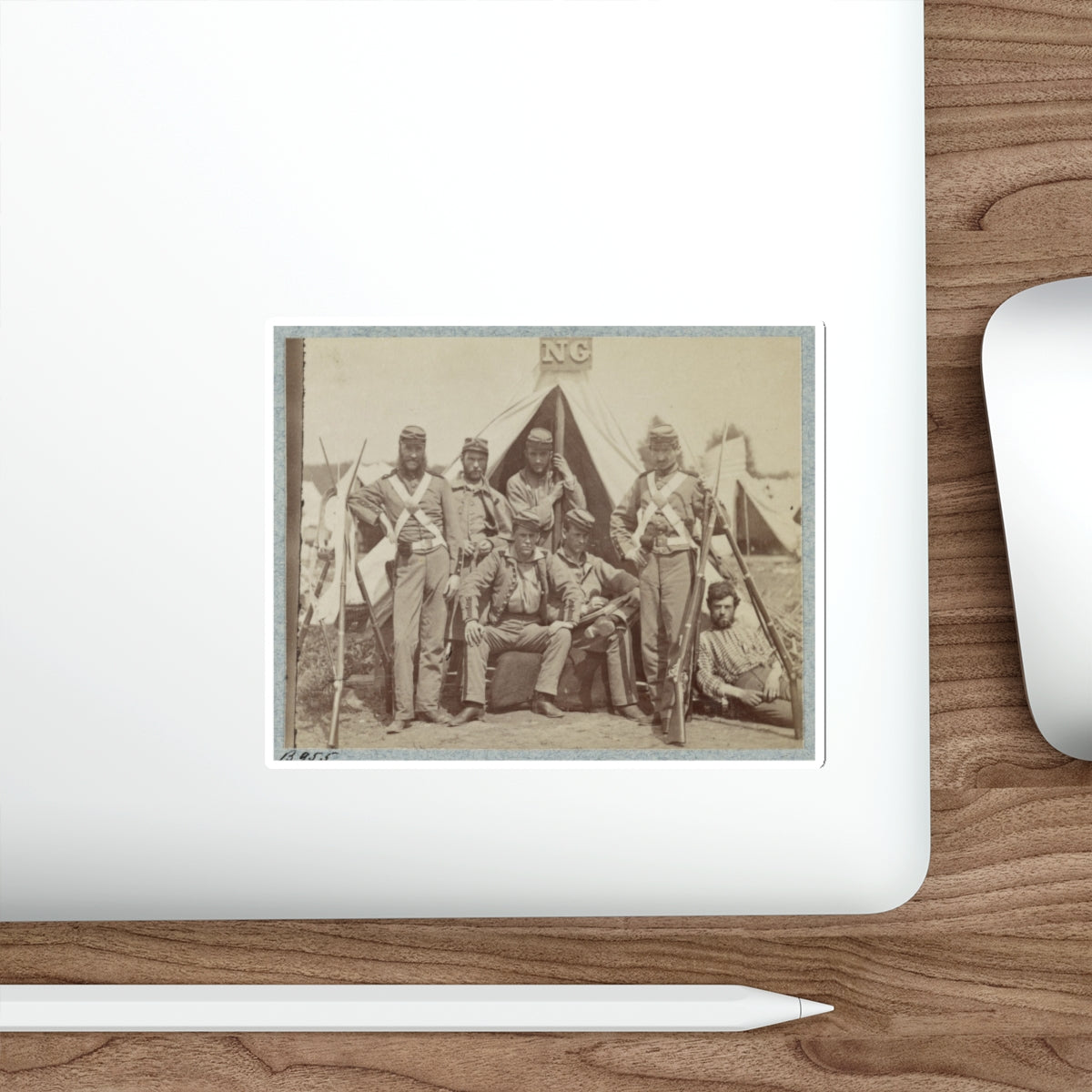 7th N.Y. State Militia, Camp Cameron, D.C., 1861 005 (U.S. Civil War) STICKER Vinyl Die-Cut Decal-The Sticker Space