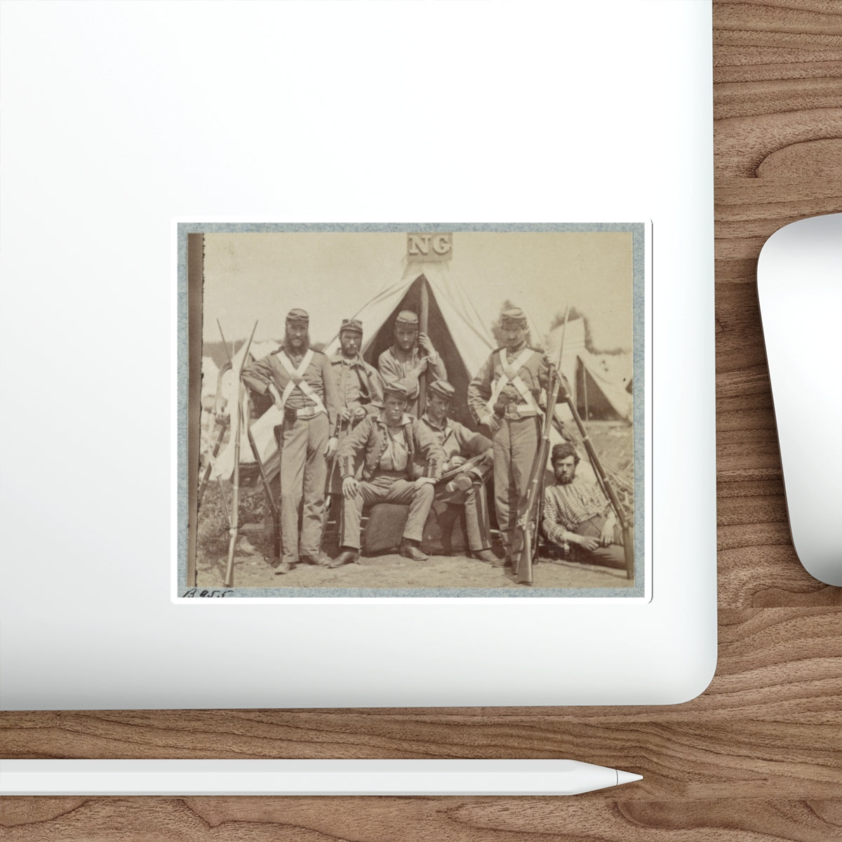 7th N.Y. State Militia, Camp Cameron, D.C., 1861 005 (U.S. Civil War) STICKER Vinyl Die-Cut Decal-The Sticker Space