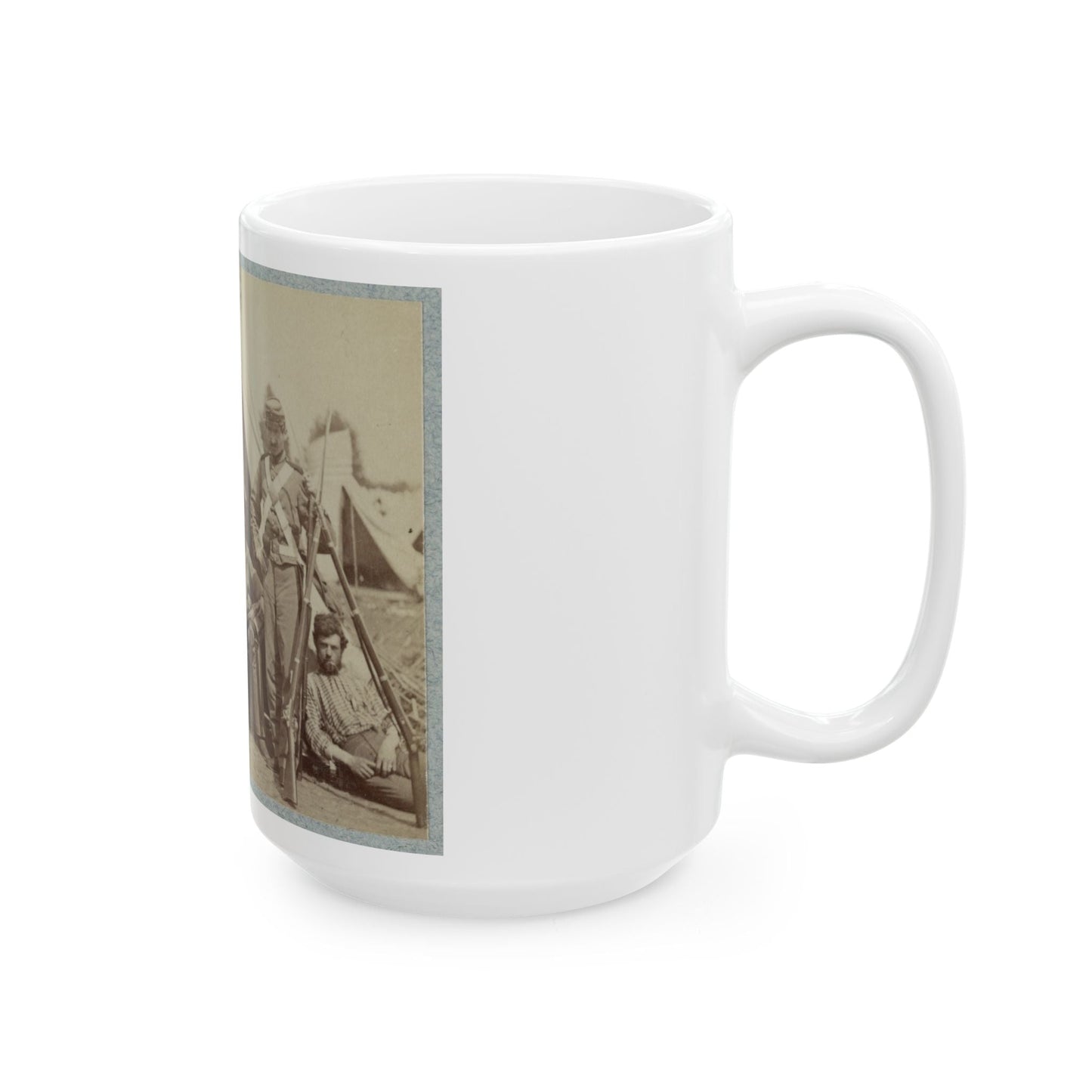 7th N.Y. State Militia, Camp Cameron, D.C., 1861 005 (U.S. Civil War) White Coffee Mug