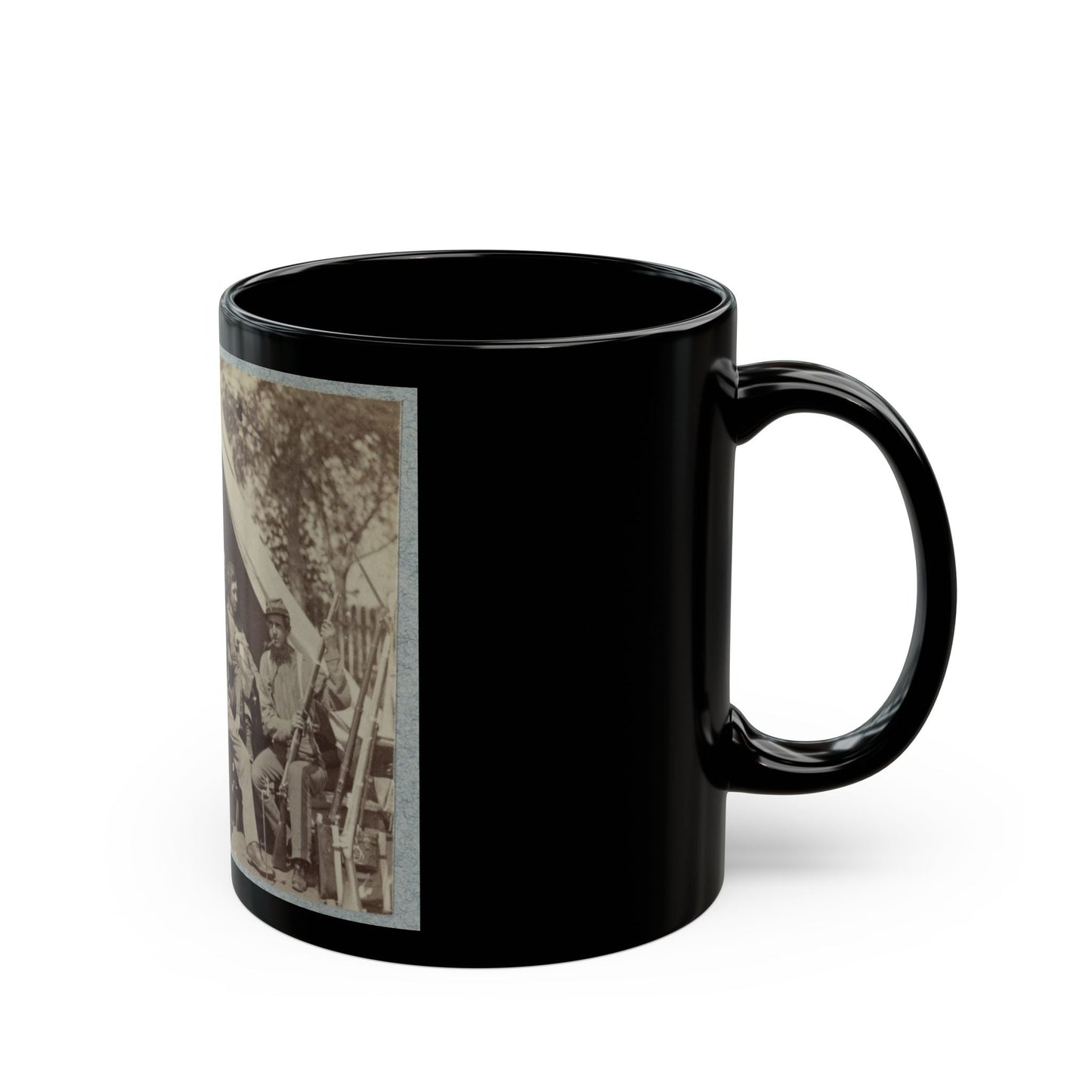 7th N.Y. State Militia, Camp Cameron, D.C., 1861 (U.S. Civil War) Black Coffee Mug