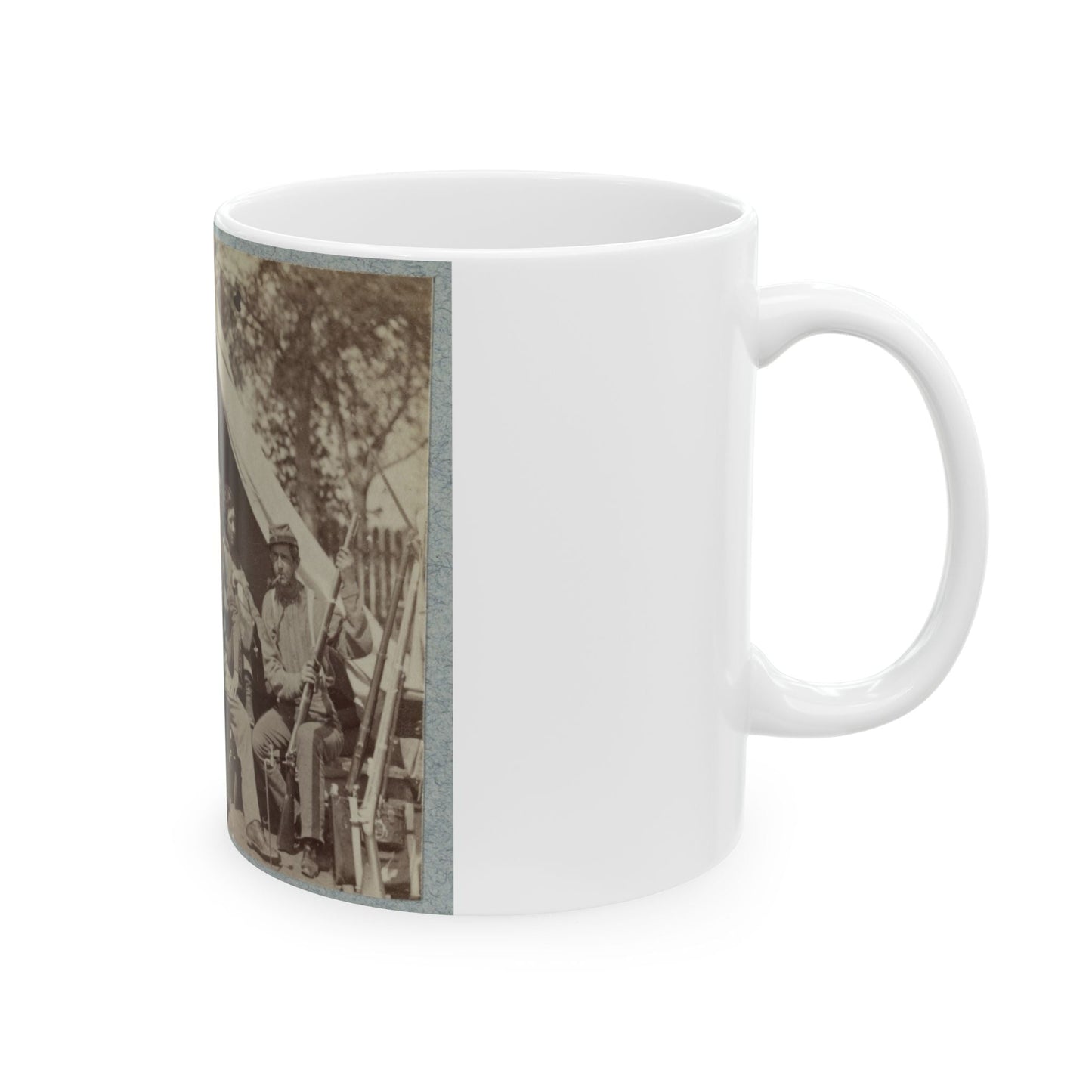 7th N.Y. State Militia, Camp Cameron, D.C., 1861 (U.S. Civil War) White Coffee Mug