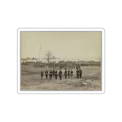 7th New York Cavalry-- Gen. I. N. Palmer & Staff In Foreground-- Camp Near Washington, D. C. (U.S. Civil War) STICKER Vinyl Die-Cut Decal White Die-Cut 3 Inch - The Sticker Space