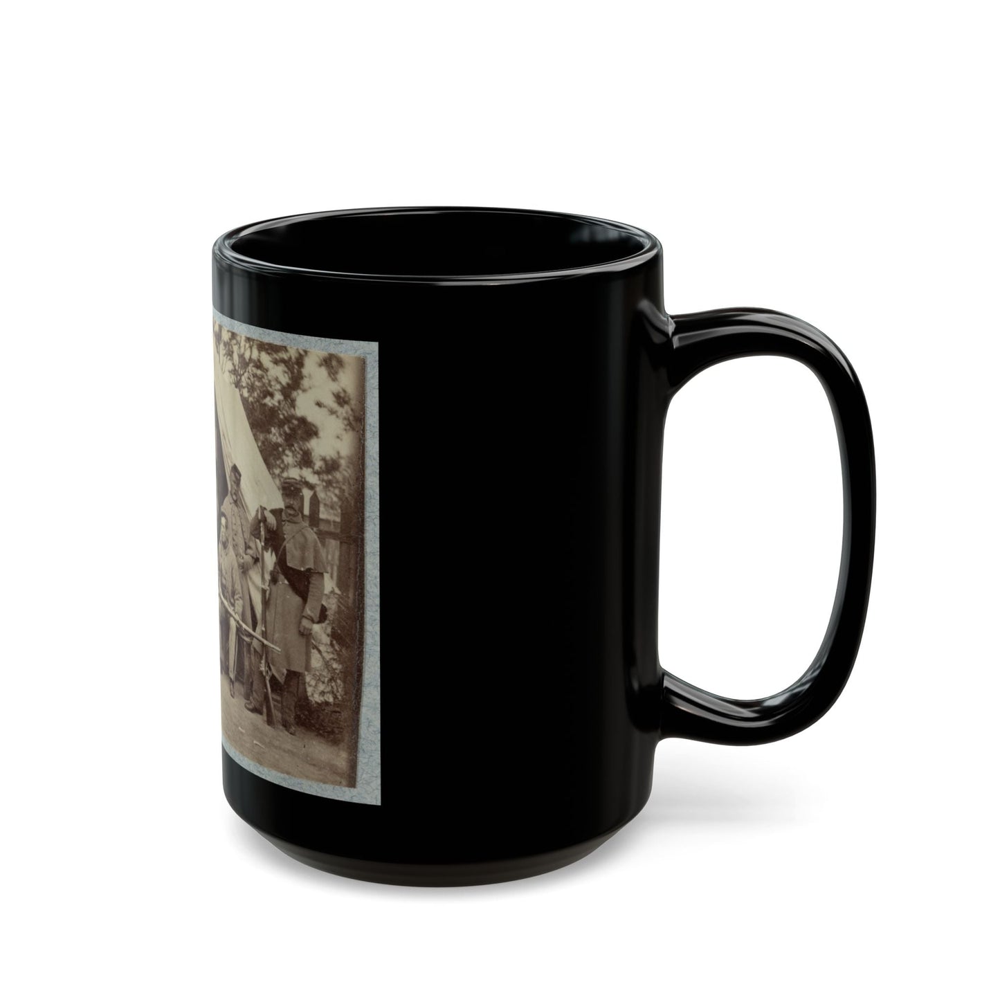 7th New York State Militia, Camp Cameron, D.C., 1861 001(2) (U.S. Civil War) Black Coffee Mug