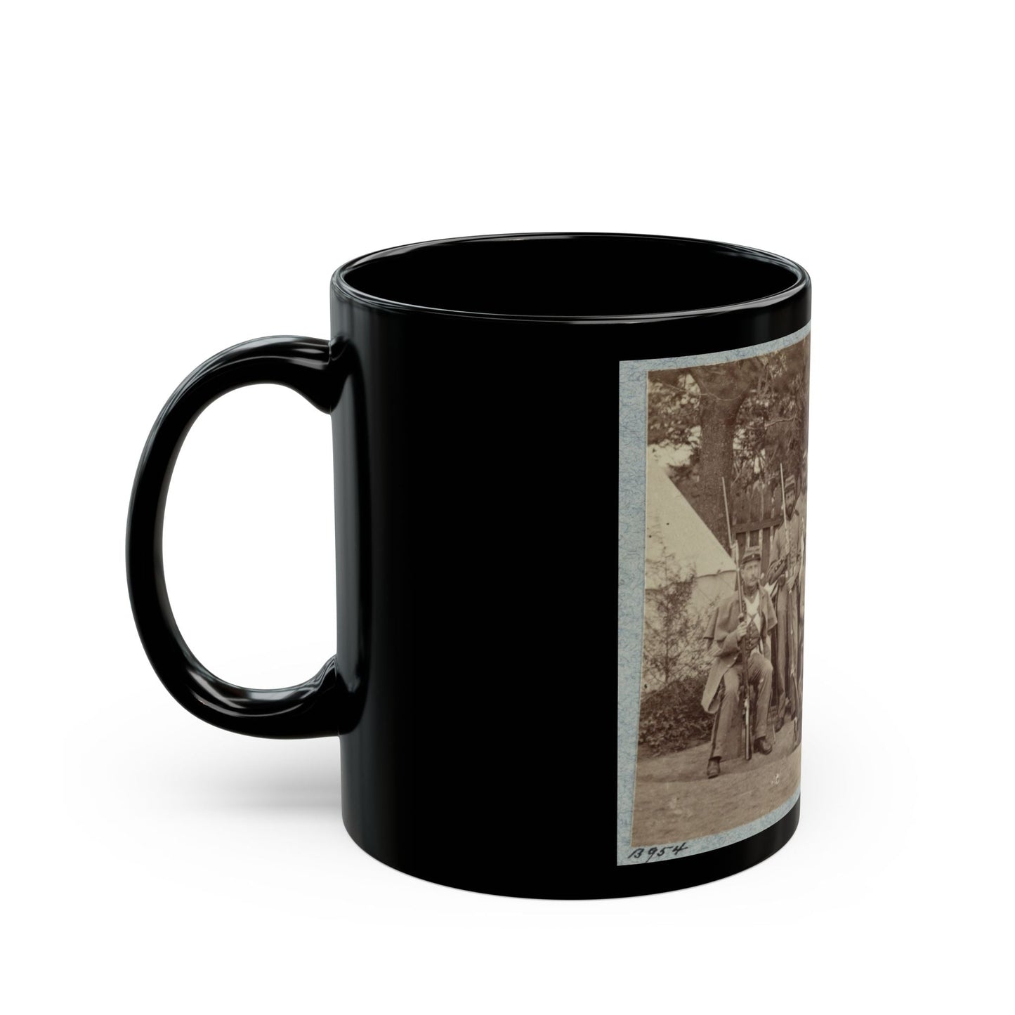 7th New York State Militia, Camp Cameron, D.C., 1861 001(2) (U.S. Civil War) Black Coffee Mug