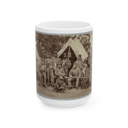 7th New York State Militia, Camp Cameron, D.C., 1861 001(2) (U.S. Civil War) White Coffee Mug