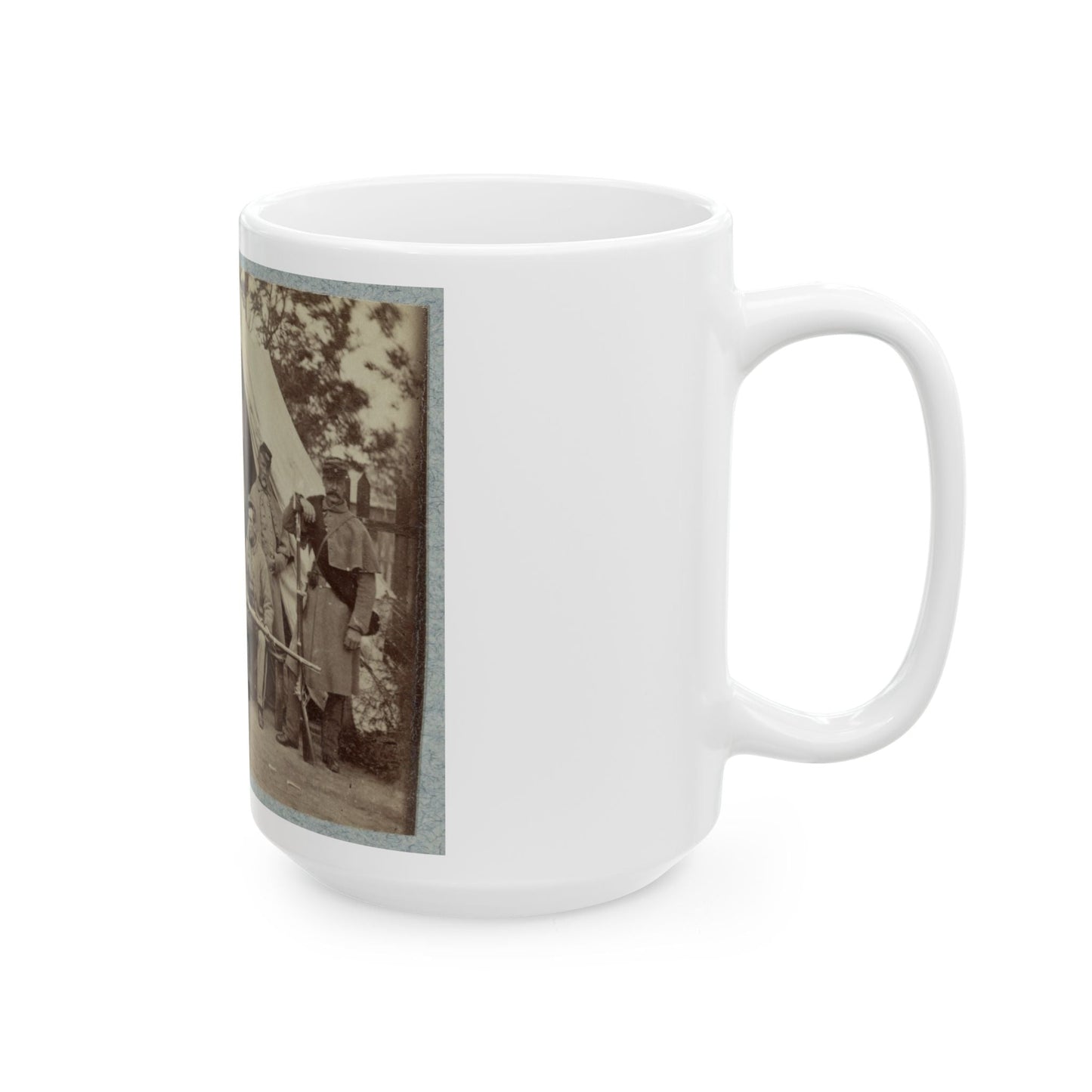 7th New York State Militia, Camp Cameron, D.C., 1861 001(2) (U.S. Civil War) White Coffee Mug