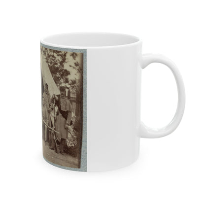 7th New York State Militia, Camp Cameron, D.C., 1861 001(2) (U.S. Civil War) White Coffee Mug