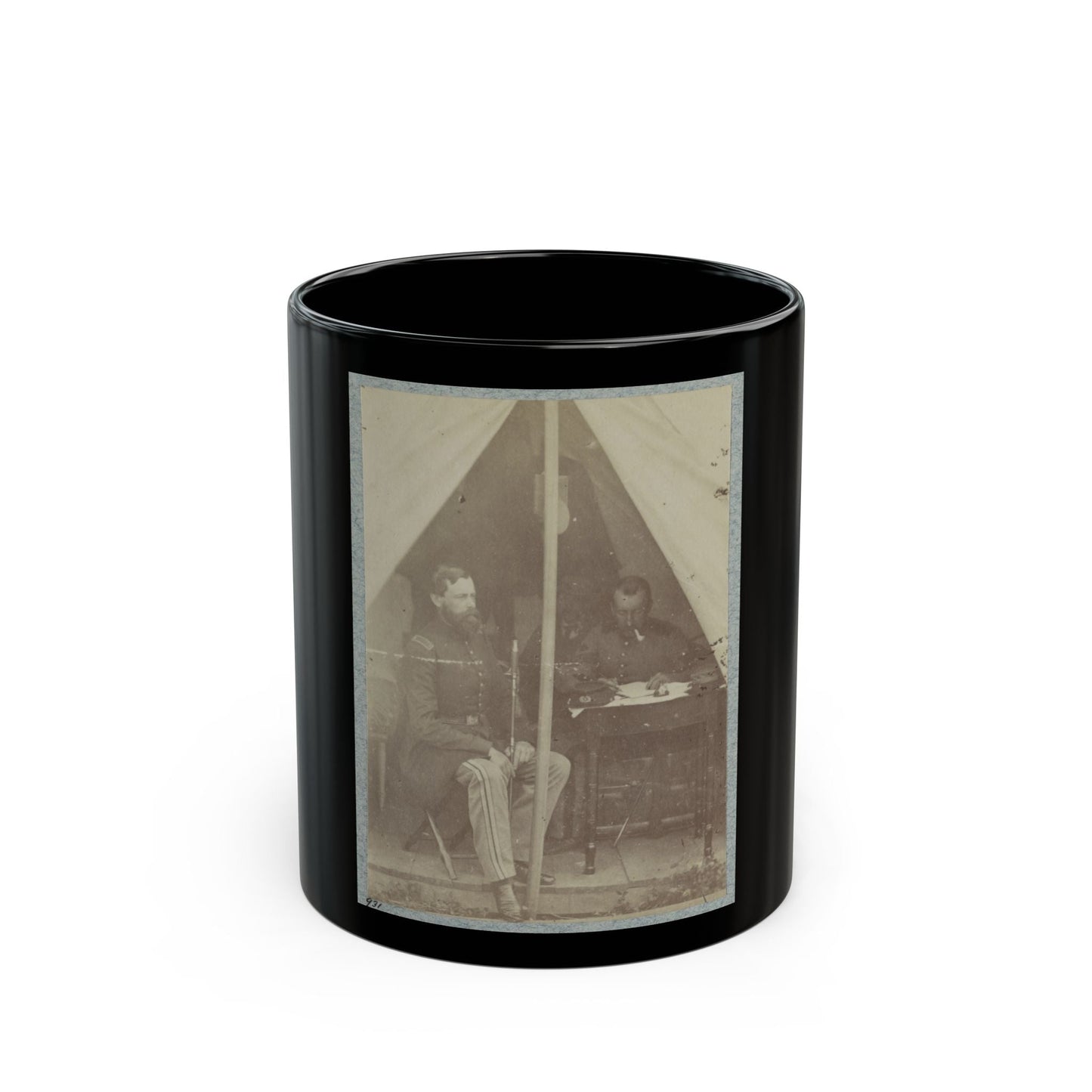 7th New York State Militia, Camp Cameron, D.C., 1861 002 (U.S. Civil War) Black Coffee Mug