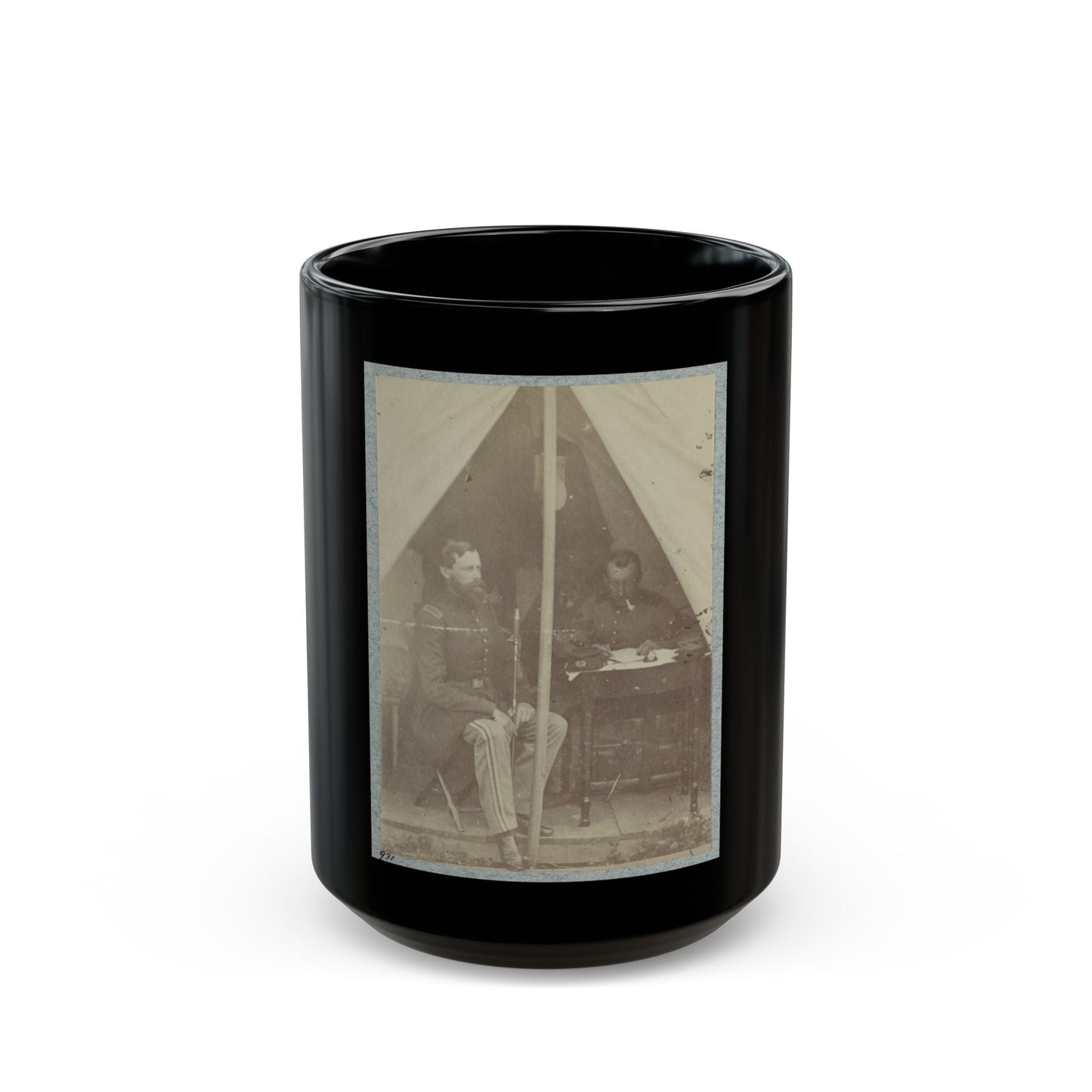 7th New York State Militia, Camp Cameron, D.C., 1861 002 (U.S. Civil War) Black Coffee Mug