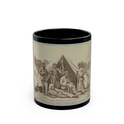 7th New York State Militia, Camp Cameron, D.C., 1861 002(2) (U.S. Civil War) Black Coffee Mug