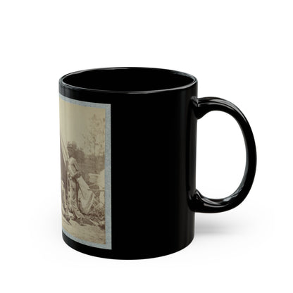 7th New York State Militia, Camp Cameron, D.C., 1861 002(2) (U.S. Civil War) Black Coffee Mug