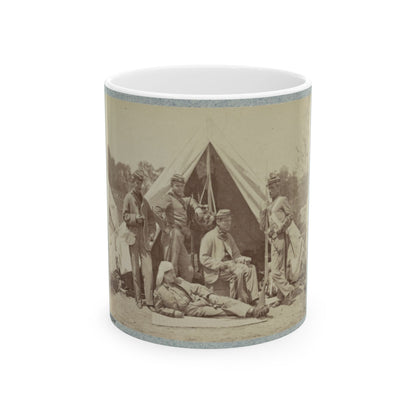 7th New York State Militia, Camp Cameron, D.C., 1861 002(2) (U.S. Civil War) White Coffee Mug