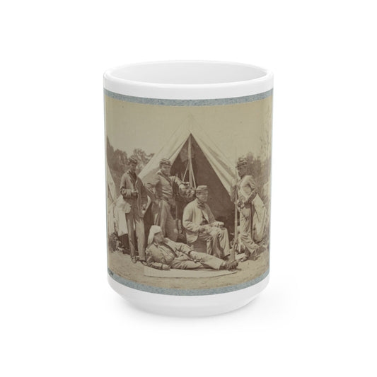 7th New York State Militia, Camp Cameron, D.C., 1861 002(2) (U.S. Civil War) White Coffee Mug