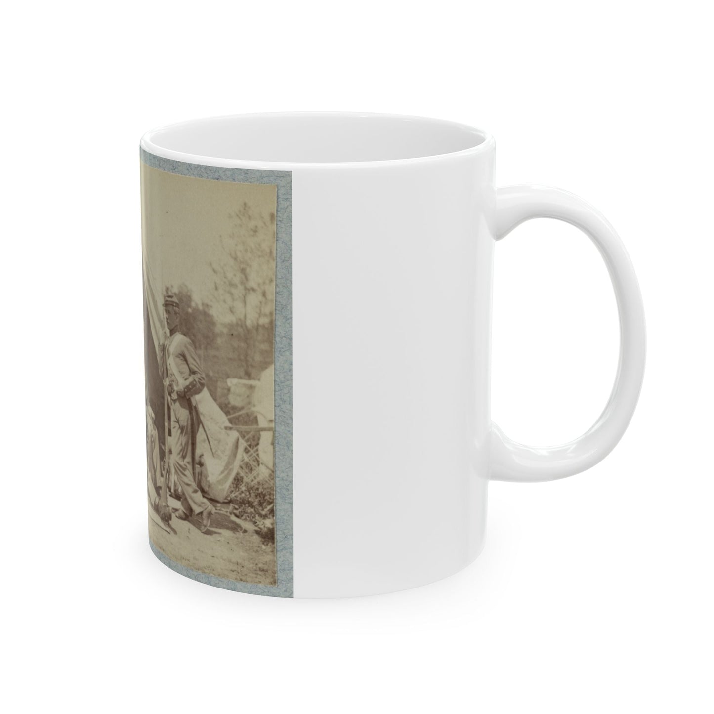 7th New York State Militia, Camp Cameron, D.C., 1861 002(2) (U.S. Civil War) White Coffee Mug