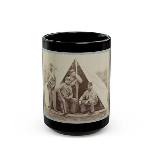 7th New York State Militia, Camp Cameron, D.C., 1861 003(2) (U.S. Civil War) Black Coffee Mug