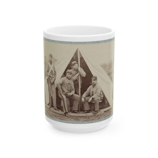 7th New York State Militia, Camp Cameron, D.C., 1861 003(2) (U.S. Civil War) White Coffee Mug