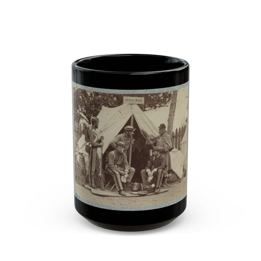 7th New York State Militia, Camp Cameron, D.C., 1861 007 (U.S. Civil War) Black Coffee Mug