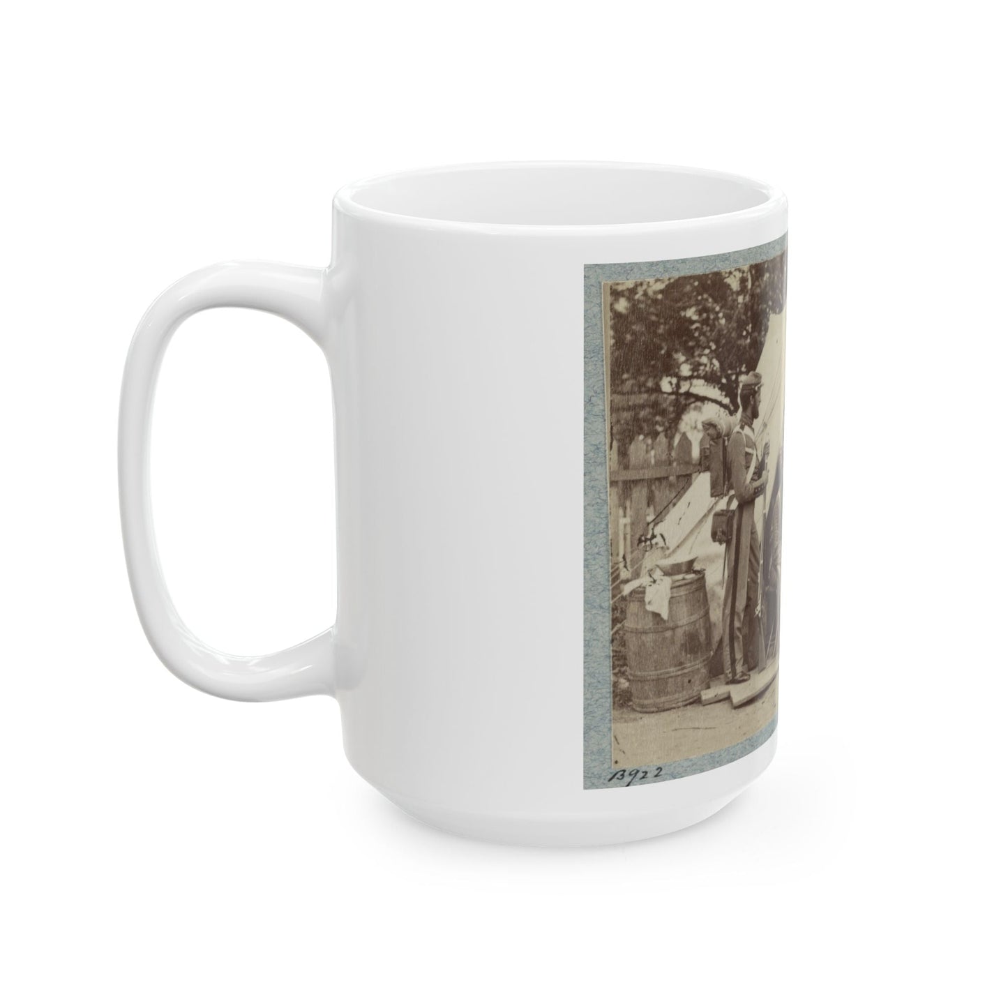 7th New York State Militia, Camp Cameron, D.C., 1861 007 (U.S. Civil War) White Coffee Mug