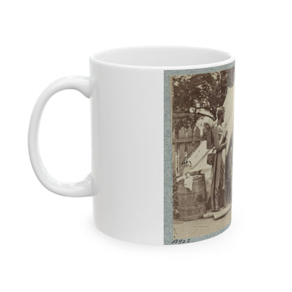 7th New York State Militia, Camp Cameron, D.C., 1861 007 (U.S. Civil War) White Coffee Mug