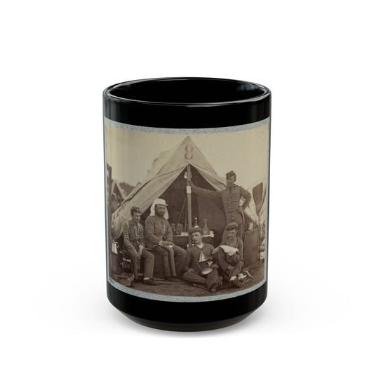 7th New York State Militia, Camp Cameron, D.C., 1861 008 (U.S. Civil War) Black Coffee Mug