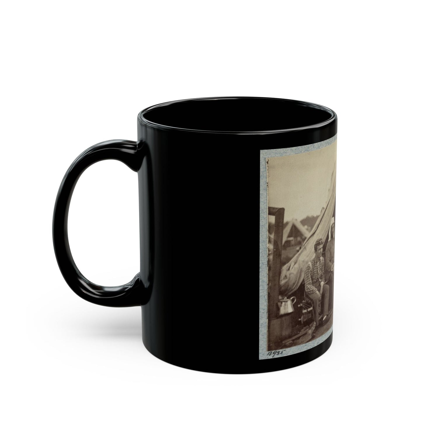 7th New York State Militia, Camp Cameron, D.C., 1861 008 (U.S. Civil War) Black Coffee Mug