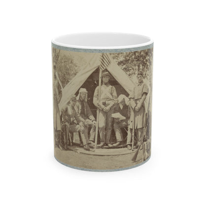 7th New York State Militia, Camp Cameron, D.C., 1861 009 (U.S. Civil War) White Coffee Mug