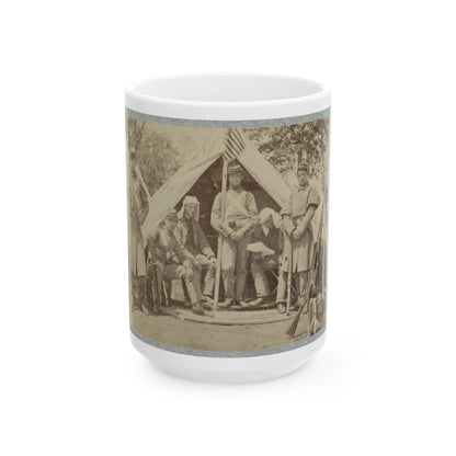 7th New York State Militia, Camp Cameron, D.C., 1861 009 (U.S. Civil War) White Coffee Mug