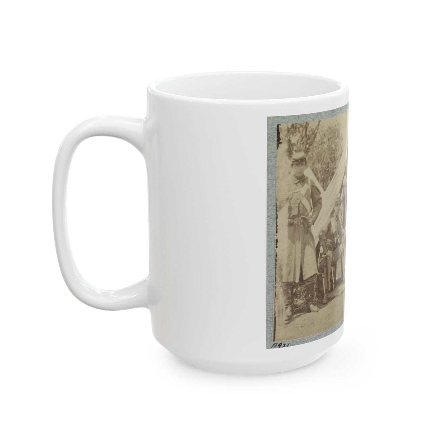 7th New York State Militia, Camp Cameron, D.C., 1861 009 (U.S. Civil War) White Coffee Mug