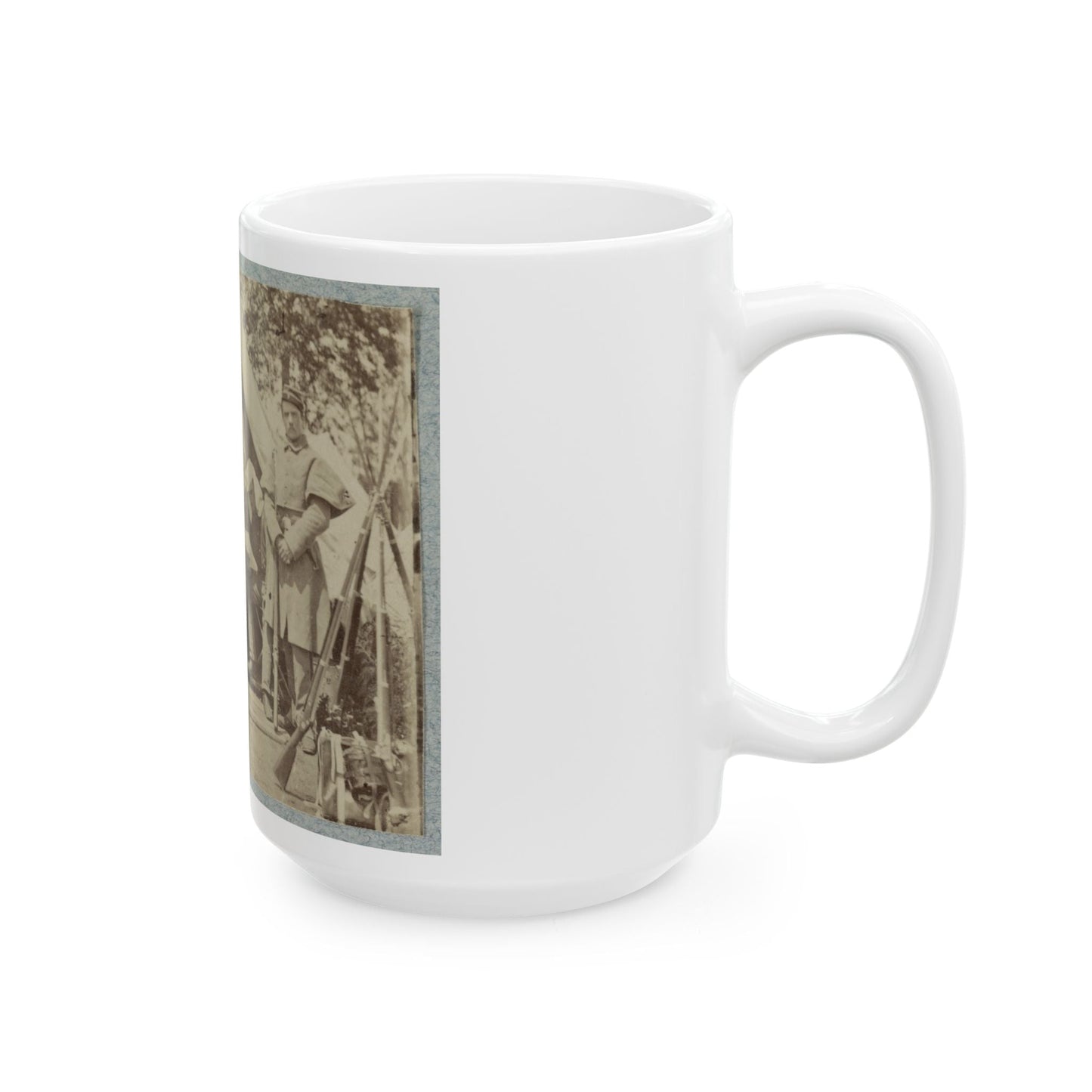 7th New York State Militia, Camp Cameron, D.C., 1861 009 (U.S. Civil War) White Coffee Mug