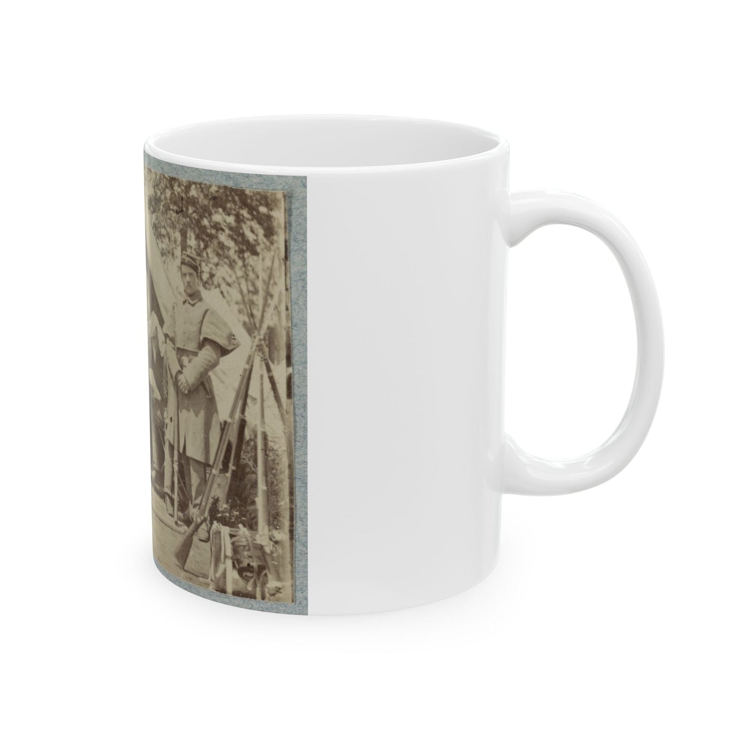 7th New York State Militia, Camp Cameron, D.C., 1861 009 (U.S. Civil War) White Coffee Mug