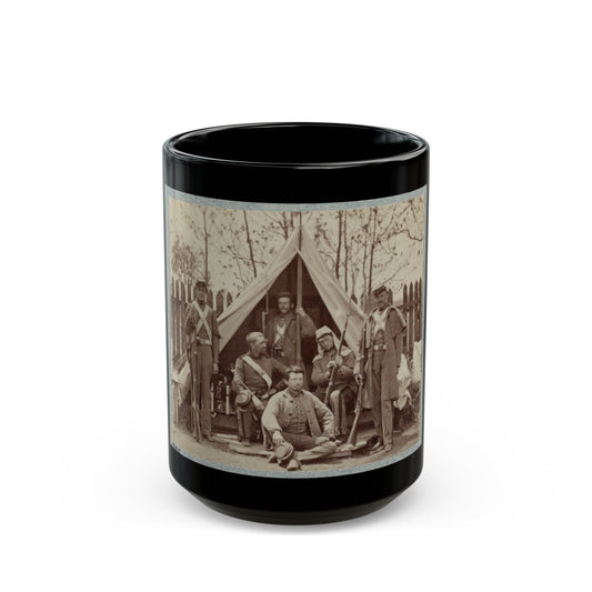 7th New York State Militia, Camp Cameron, D.C., 1861 010 (U.S. Civil War) Black Coffee Mug